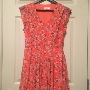 Thyme Maternity Pink Floral Summer Dress